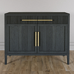 Буфет Primo с двумя ящиками и двумя фасадами Черный дуб варинант исполнения - 2 | Loft Concept в Красноярске