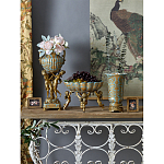 Чаша с орнаментом на бронзовых ножках в виде ангелов Eden Garden варинант исполнения - 9 | Loft Concept в Красноярске