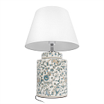 Настольная лампа цилиндрическая с цветочной росписью Lamp Flower Painting варинант исполнения - 4 | Loft Concept в Красноярске