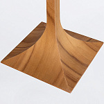 Настольная лампа со скошенным конусовидным абажуром и фигурной ножкой в цвете тик Accord Lighting варинант исполнения - 3 | Loft Concept в Красноярске