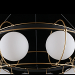 Люстра подвесная круглая с белыми плафонами Martin варинант исполнения - 5 | Loft Concept в Красноярске