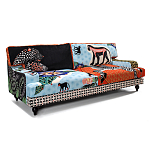 Диван с цветным принтом Qalakabusha Sofa варинант исполнения - 2 | Loft Concept в Красноярске