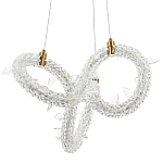 Фигурная люстра украшенная кристаллами из хрусталя Gilbertine Crystals Curly Ring Chandelier S варинант исполнения - 1 | Loft Concept в Красноярске