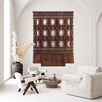 Панно Макраме коричневый цвет  варинант исполнения - 3 | Loft Concept в Красноярске