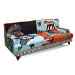 Диван с цветным принтом Qalakabusha Sofa варинант исполнения - 3 | Loft Concept в Красноярске