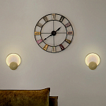 Бра в форме диска из бежевого алебастра Cryptocrystalline Stone варинант исполнения - 3 | Loft Concept в Красноярске