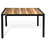 Стол обеденный раздвижной с прямоугольной столешницей на четырех черных ножках Blair варинант исполнения - 2 | Loft Concept в Красноярске