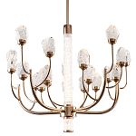Люстра с декором в виде кристаллов из хрусталя Kenneth Crystal Stone Chandelier 20 варинант исполнения - 1 | Loft Concept в Красноярске