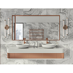 Бра с круглым основанием золотого цвета и двумя вертикальными плафонами Hex Scaffold варинант исполнения - 6 | Loft Concept в Красноярске