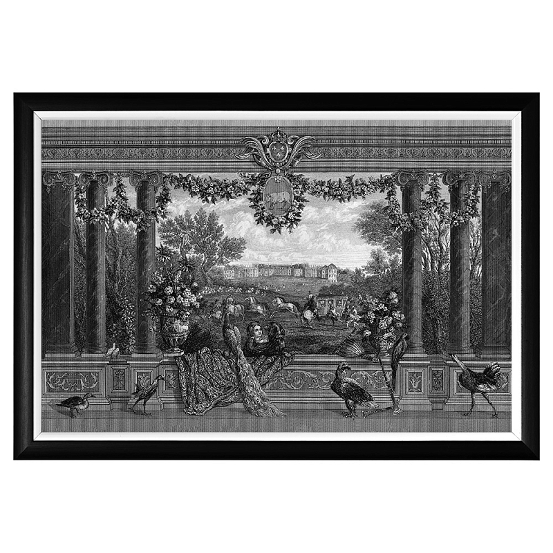 Постер Versailles Poster Черный Белый Постер Versailles Poster Черный Белый в Красноярске | Loft Concept