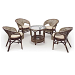 Комплект уличной мебели Sienna Dark Brown варинант исполнения - 1 | Loft Concept в Красноярске