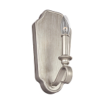 Бра серебрянного цвета с лампой в виде свечи на изогнутой ножке Feiss варинант исполнения - 1 | Loft Concept в Красноярске