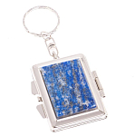 Зеркало брелок складное двухстороннее из натурального камня Лазурит Stone Mirrors варинант исполнения - 1 | Loft Concept в Красноярске