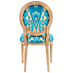 Стул из натурального бука с бирюзово-желтым узором Ikat Pattern бирюзовый варинант исполнения - 2 | Loft Concept в Красноярске