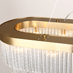 Люстра подвесная овальная со стеклянными трубками Nembus варинант исполнения - 2 | Loft Concept в Красноярске