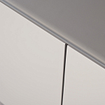 Тумба под телевизор со стеклянной столешницей и с выдвижными ящиками Minimalist Accent варинант исполнения - 3 | Loft Concept в Красноярске