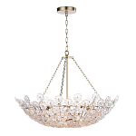 Люстра декорированная цветами из стекла Lightness of Flowers варинант исполнения - 1 | Loft Concept в Красноярске