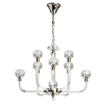 Люстра с 8-ю лампами и гранеными стеклянными плафонами Prism Gala варинант исполнения - 2 | Loft Concept в Красноярске