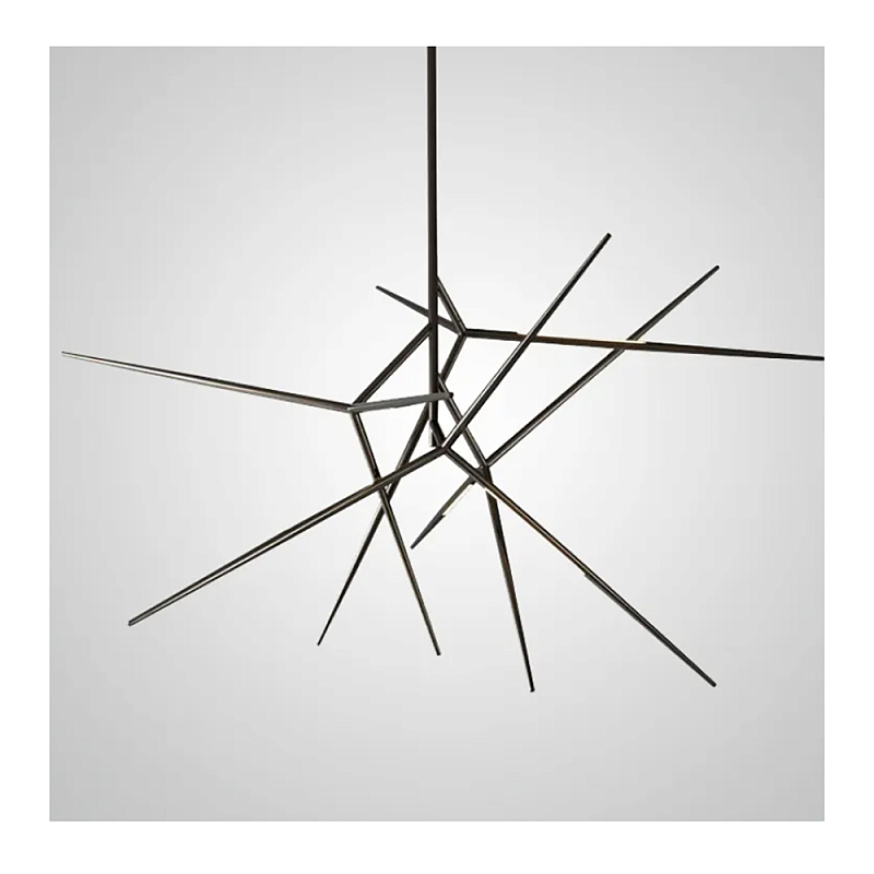 Люстра FLASK Black Глянцевый черный в Красноярске | Loft Concept 