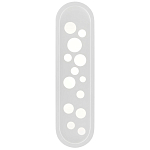 Бра белое овальной формы White Holes варинант исполнения - 2 | Loft Concept в Красноярске