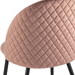 Мягкий стул в велюре пыльно-розового цвета Miruna Chair варинант исполнения - 7 | Loft Concept в Красноярске