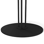 Стол журнальный с круглой столешницей из стекла Gray and Gold Marble варинант исполнения - 5 | Loft Concept в Красноярске