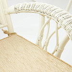 Комплект обеденный из ротанга Eloise grand white варинант исполнения - 7 | Loft Concept в Красноярске