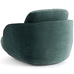 Полукруглое мягкое кресло Halle Green Armchair варинант исполнения - 5 | Loft Concept в Красноярске