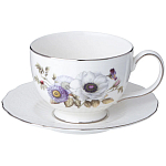 Чайный сервиз из фарфора с рисунком цветов на 6 персон 14 предметов Garden Whisper Porcelain Set  варинант исполнения - 2 | Loft Concept в Красноярске