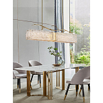 Люстра прямоугольная из фактурного стекла Chandelier Beam варинант исполнения - 4 | Loft Concept в Красноярске