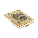 Портсигар на 20 сигарет с гравировкой природы в подарочной коробке Metal Cigarettes Cases варинант исполнения - 3 | Loft Concept в Красноярске