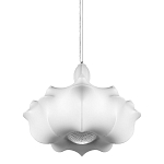 Подвесной светильник с белым фигурным абажуром и мягкими волнистыми краями Cloud Motion  варинант исполнения - 1 | Loft Concept в Красноярске