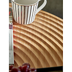 Журнальный столик с круглой фактурной столешницей из натурального дерева Vortex варинант исполнения - 5 | Loft Concept в Красноярске