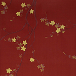 Обои ручная роспись Cherry Tree Special Colourway on Scarlet Lady dyed silk варинант исполнения - 1 | Loft Concept в Красноярске