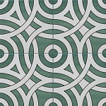 Дизайнерская плитка с узором Петли варинант исполнения - 1 | Loft Concept в Красноярске