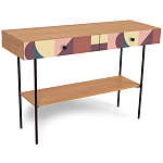 Консоль с принтом на ящиках Elise Console Table варинант исполнения - 16 | Loft Concept в Красноярске