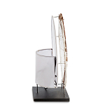 Настольная лампа из перламутра и дерева на подставке Indonesian Shell варинант исполнения - 5 | Loft Concept в Красноярске