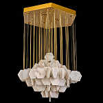 Люстра с фигурными подвесками из натурального камня Glowing Spheres варинант исполнения - 3 | Loft Concept в Красноярске