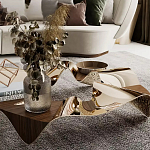 Дизайнерский журнальный стол волнистой формы Nyxacad варинант исполнения - 3 | Loft Concept в Красноярске