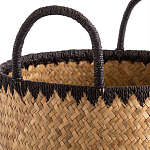 Плетеная корзина для белья с ручками Nyimbo Wicker Basket варинант исполнения - 3 | Loft Concept в Красноярске