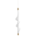 Люстра с белым скрученным плафоном Golden Swirl варинант исполнения - 1 | Loft Concept в Красноярске