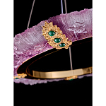 Люстра в форме кольца розовая Warm Pink Light варинант исполнения - 4 | Loft Concept в Красноярске