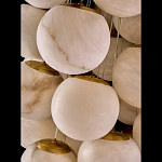 Люстра подвесная с сферическими плафонами из натурального камня Glowing Spheres варинант исполнения - 4 | Loft Concept в Красноярске