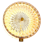 Бра с плафоном из рельефного стекла Peony Glass Bronze  варинант исполнения - 2 | Loft Concept в Красноярске