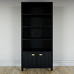 Книжный Стеллаж Elsa Dreams Black с задней стенкой варинант исполнения - 5 | Loft Concept в Красноярске