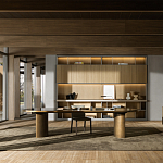 Дизайнерский рабочий стол из металла BLEVIO Table варинант исполнения - 2 | Loft Concept в Красноярске