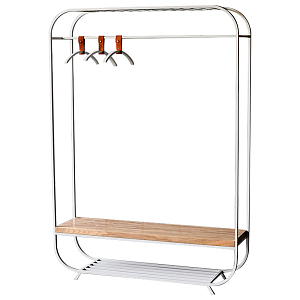 Рейл Jethro Industrial Metal Rust Clothes Rail