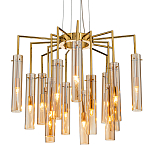 Люстра со стеклянными цилиндрическими плафонами Luminous Cylinders Amber варинант исполнения - 1 | Loft Concept в Красноярске