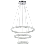 Многоярусная кольцевая люстра с хрустальным декором Gilbertine Crystal Ring Chandelier варинант исполнения - 2 | Loft Concept в Красноярске