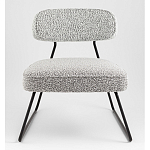 Кресло лаунж Kate букле серый варинант исполнения - 4 | Loft Concept в Красноярске